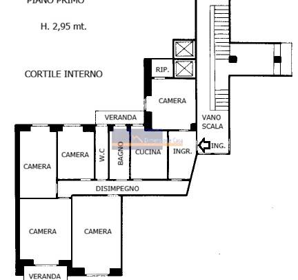 Cagliari via Monte Sabotino Ampio Pentavano con cucina abitabile